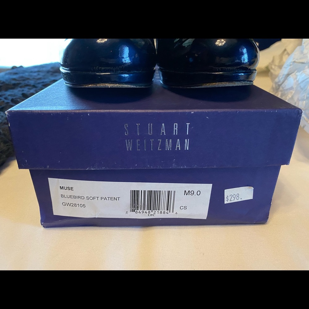 Stuart  Weitzman bluebird patent leather pumps